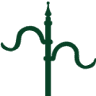 Hang Tuff Shepherd's Hook Plant & Garden Hanger