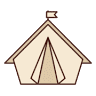 滋賀グランピング【RIVERSIDE GLAMPING Nuts - リバーサイドグランピングナッツ 】