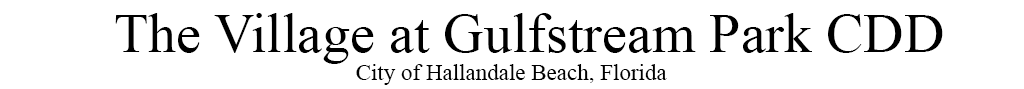The Village at Gulfstream Park CDD