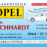Opel Gebrauchtteile Auto Reichhardt KFZ