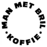 Man met bril koffie