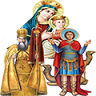 Virgin Mary, St Mina and Pope Cyril Coptic Orthodoxe Church