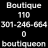 Boutique 110