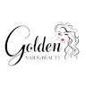 Golden Nails and Beauty
