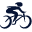 On a bike