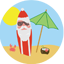 Surfing Santas