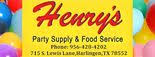 Henry's Party Supply & Food Services